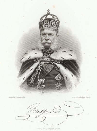William I, King of Prussia (1830-1916) in the 